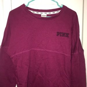 Maroon Crew Neck- PINK